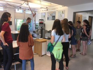 Open Lab Day Visitors watching the PR Demo